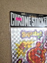RARE Vintage 80’s Mark 1 Chrome Stickers Rock N Roll Superstar NEW