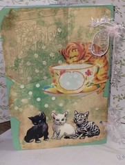 Vintage Cats Junk Journal Scrapbook USA Seller