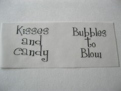 Princess Velum Scrapbook Words