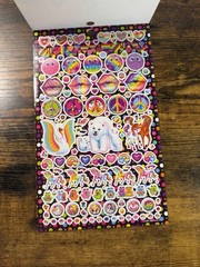 Lisa Frank Sticker Book 5 Sticker Sheets 600 Stickers Bendon New Booklet