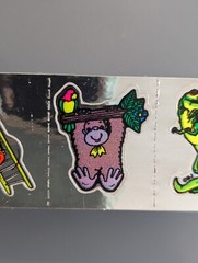 Vintage 80’s Foil Stickers Lot BJ and P-1 Toys & Horse T-Rex Car Gorilla Plane