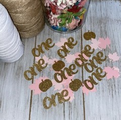My little Pumpkin One Confetti – First Birthday Party – Pink Gold 100pc