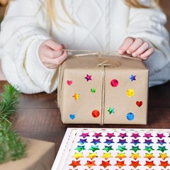 1710 Pcs Star Stickers for Kids Reward, Small Sparkly Holographic Sticker for…