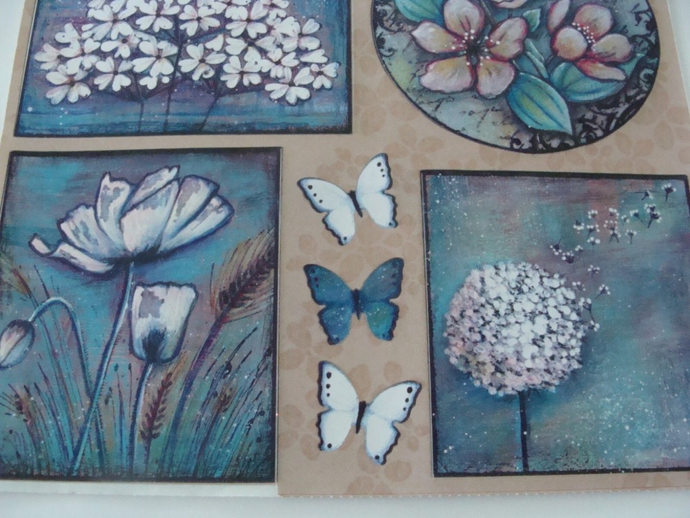 NEW Stickeroos Self-Adhesive Sticker 1 Sheet Nature Theme Flower Birds Butterfly