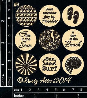 Dusty Attic Chipboard 3×4 – Page Pebbles #6, DA1111