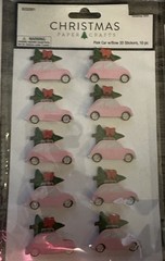 New Lot of 7 Christmas Paper Crafts Felt Stickers Puffy Stickers 3D Stickers