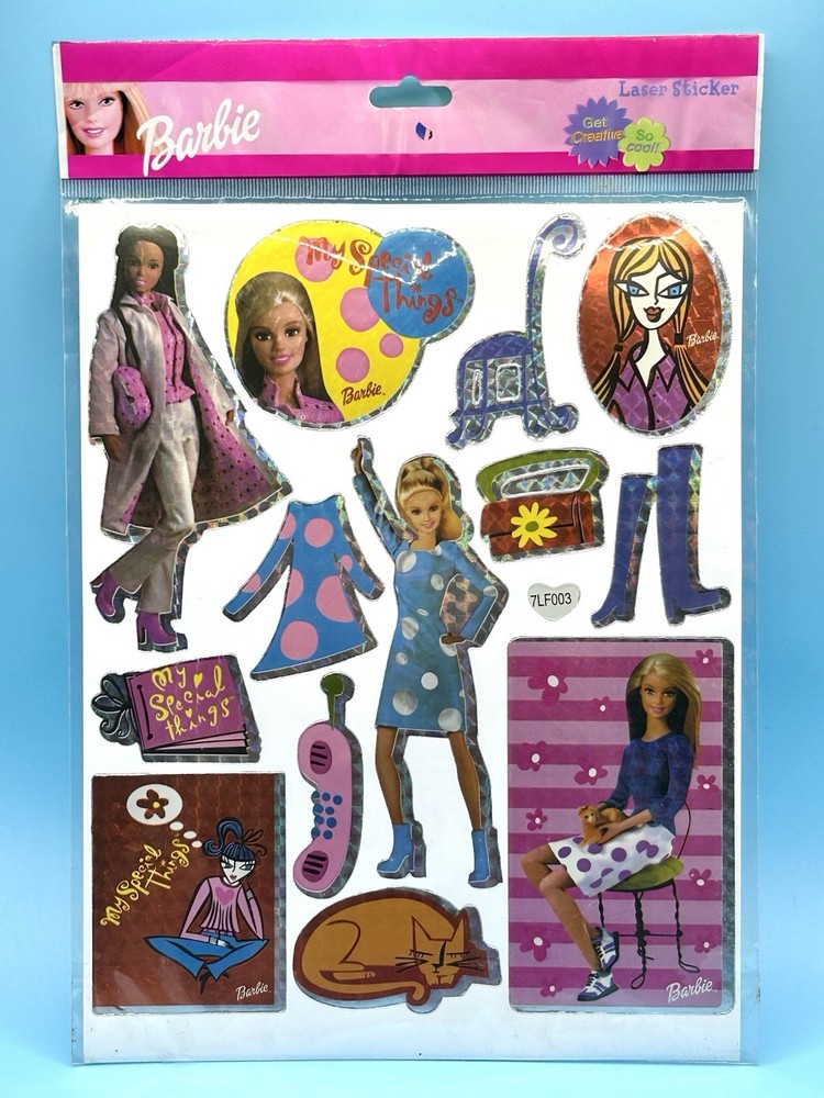 Vintage Barbie Sticker Sheet Sealed Mattel Fashion Accessories 1980s Unused