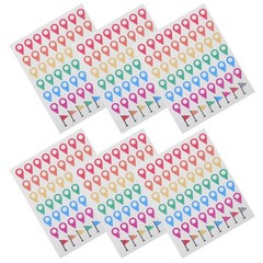 336Pcs Reusable Color Label Stickers for World Map Adventure Markers Multi Color