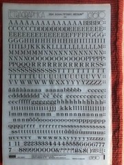 5 Letraset INSTANT LETTERING Transfer Letters 36pt Tiffany Medium NICE 2