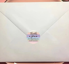80 Thank You For Supporting My Small Business Holographic Seals Labels Stickers!