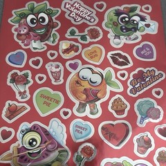 Scentos Valentine’s Day Fruits Metallic Scented Sticker Sheet