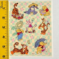 Vintage Hallmark Winnie the Pooh Spring Stickers 1 Sheet Tigger Eeyore Flowers
