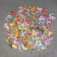 Butterfly and Flower Moon Transparent Stickers Set of 10 Random Stickers