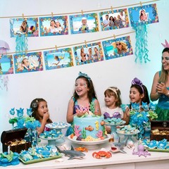 AmazingSpark 50 Pack Ocean Theme Picture Frames 4×6, Under the Sea Paper Phot…