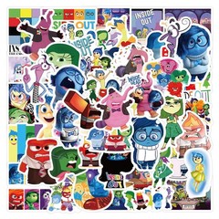 60PCS Inside Out Sticker Set, Waterproof Vinyl Decals, Anime Character
