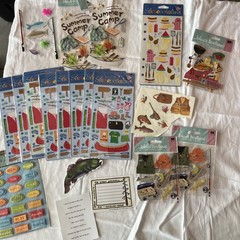 Large Mixed Lot STICKOPOTAMUS Vacation Camping Camp Fishing Picnic Stickers