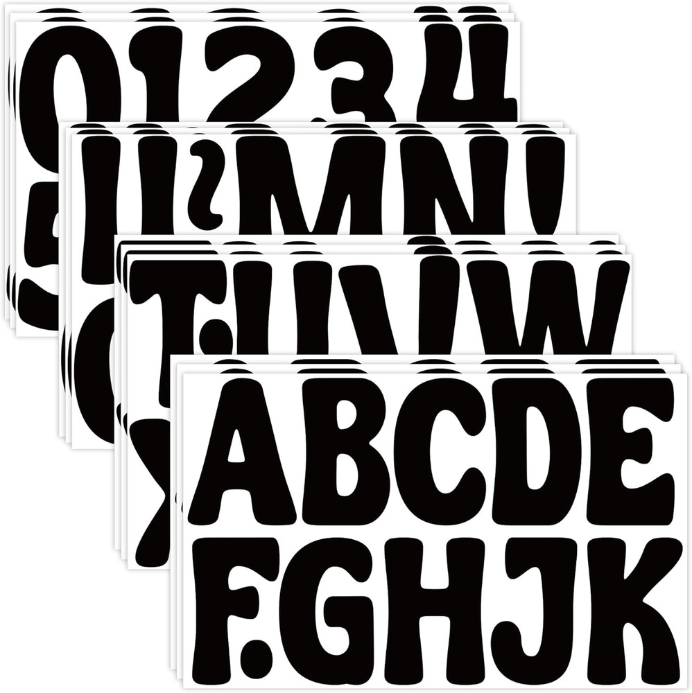 Letter Stickers Large Bulletin Board Letters for Classroom, 20 Sheets 250 Pcs Al