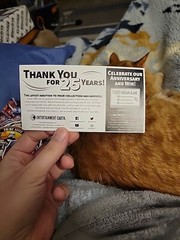 Entertainment Earth Logo Sticker Sheet New And Old Logo 25th Anniversary