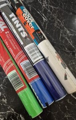 Vintage DuraSeal Adhesive Book Covering Rolls Collectible Brite Colors x4 1990s