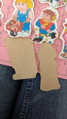 Vintage Stickers Lot Blue Box Flower Kids 80s Cabbage Patch Kid Knockoff? Lot 12
