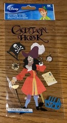 Disney Peter Pan Captain Hook Neverland Sword Treasure Map Flag Clock Stickers