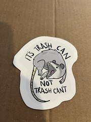 Novelty Funny Opossum Notebook, Stickers (50 pcs) & Magnet