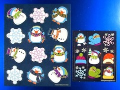 Carson Dellosa Snowmen & Penguins Winter Full Size & Mini Sheet