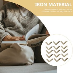 50Pcs Durable Metal Book Corner Covers Vintage Golden Iron Album Protectors
