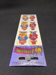 Rare Sandylion Mother Of Pearl Mod Clowns Stickers 1 Sheet NIP