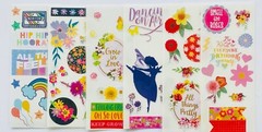 10 Sticker sheets Rainbow Fantasy Stars Smiley Face Hearts Butterflies Flowers