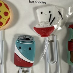 Doodlebug Design Inc. Jelly Clips – Fast Foodies Pkg Of 4 Mixed Media Crafts