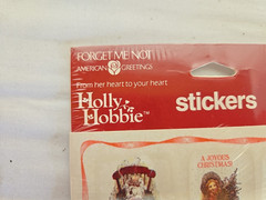 Lot of 7 NOS 1989 Holly Hobbie Sticker Sheets 4PACK – 48 Stickers Per Pack