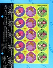 Horiechaly Lemon Scented Scratch & Sniff Interesting Bubbles Stickers