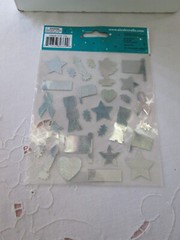 Lot of 2 Nicole July 4th Pkg of 28 Assorted Patriotic Hologram Stickers, New