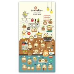 CUTE GAMJA STICKERS Korean Potato Food Puffy Vinyl Sticker Sheet Craft Scrapbook