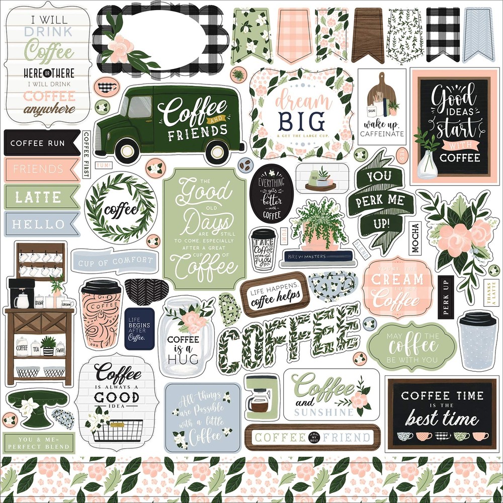 Echo Park Paper Company Coffee & Friends Element Sticker