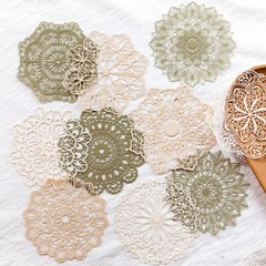 Vintage Flowers Butterfly Cutout Lace Scrapbook Paper Bullet Journaling Supplies