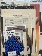 Dark Mysterious Creepy Odd Gothic Bundle 50+ pieces Junk Journal Lot
