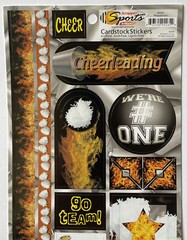 MEGAPHONES Cardstock Sticker (23pc)Scrappin’ Sports•Cheerleading •Team•Star•Yeah