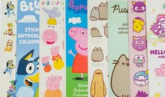 150+ Stickers PEPPA PIG BLUEY HELLO KITTY RAINBOCORNS SPIDERMAN PUSHEEN THE CAT