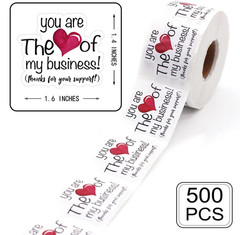You’Re the Heart of My Business Thanks for Your Support Stickers,Business Order