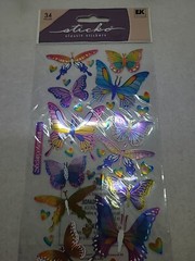 Lot of Sticko Stickers – 4 Packs – Butterfly Foil, Baby, Cupcakes, Valentines