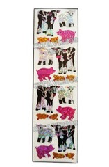 HAMBLY STUDIOS PRISMATIC STICKERS BABY FARM ANIMALS LAMB PIGLET CHICK CALF RARE