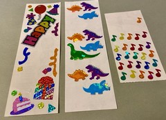 Lot of Vintage Sandylion Stickers! Prismatic, Fuzzy, Kromekote, Epoxy, Borders