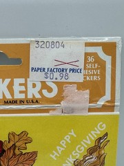 Vintage Autumn Themed Stickers Set Of 2 Sealed 36 Count Packages Eureka