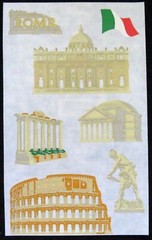 Mrs Grossman Vintage 4×6 inch Laser Cut ‘Travel’ Sticker Sheets *Your Choice*