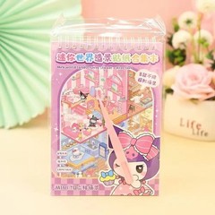 Mini Scene Sticker Book 3D Cartoon DIY Scrapbook Journal Stickers