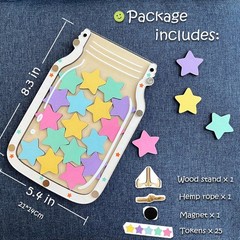 Magnetic Reward Jar for Kids, Classroom Reward System, Star Reward Jar, Incen…