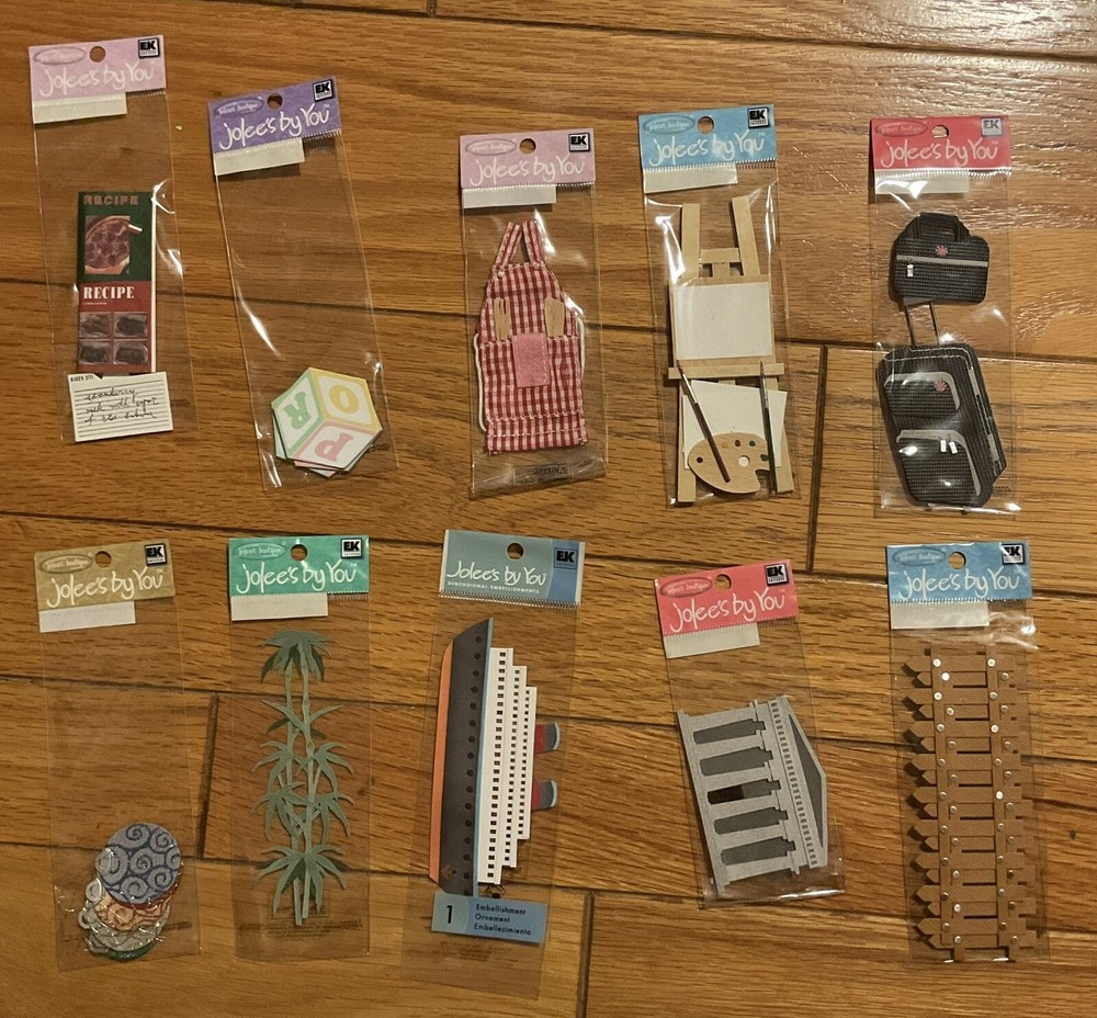 Jolee’s By You Scrapbooking Stickers Lot of 10 +EK Success NRFP
