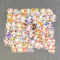 Cute Adorable Rainbow Cow Stickers – Set of 10 Random Stickers Great for Crafts